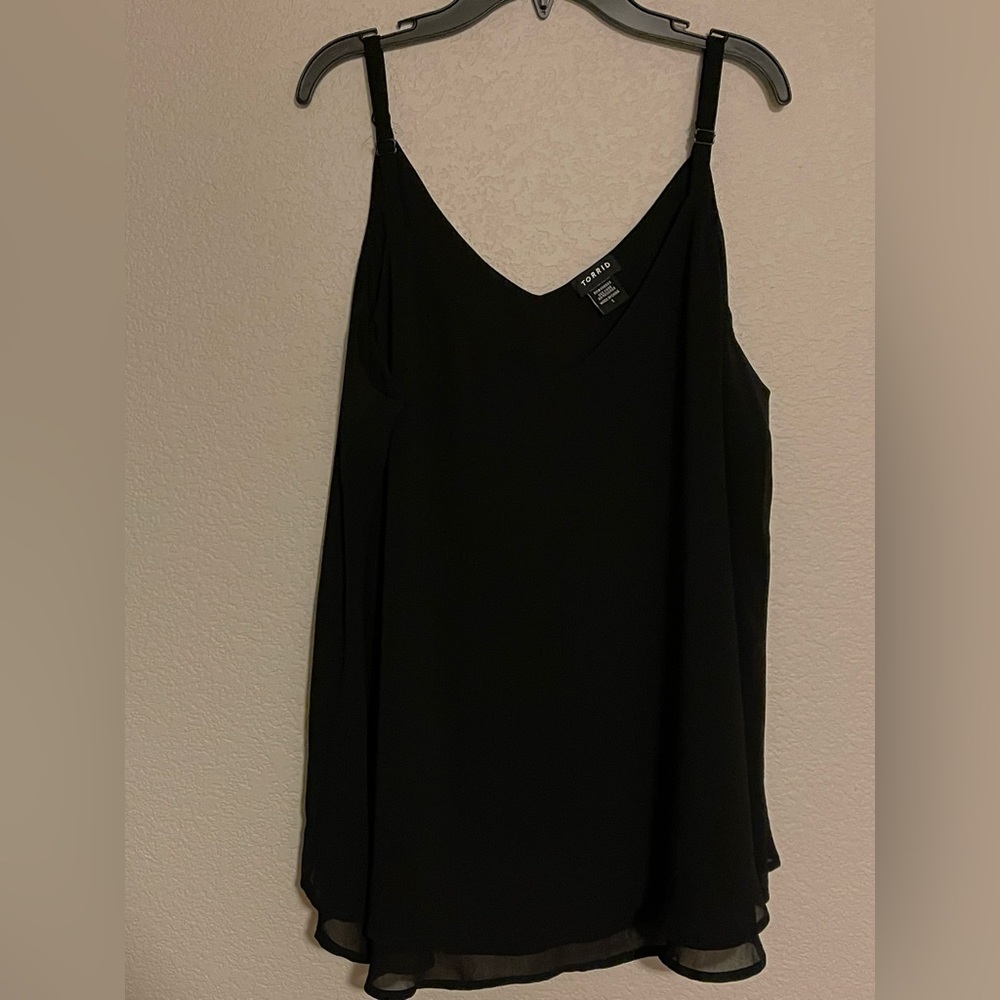 Torrid New without Tags Size 1 Black flowy top
